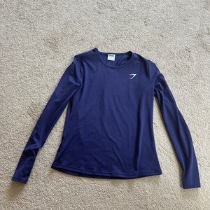Gymshark Blue/Purple Training Long Sleeve Top